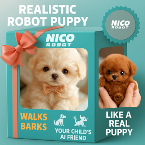 Hot Sale 、My Realistic Robot Puppy New Robot Dog Toy Dogs That Walk And Bark Interactive Plush Pet