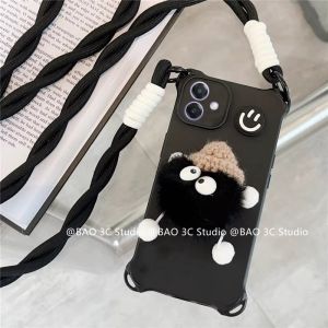 Fashion Phone Case OPPO A5i Pro A5X A5 Pro A79 Find X8 Pro 5G 4G New Trend Cute Cartoon 3D Colourful Plush Doll Super Anti-fall Soft Casing with Lanyard 2025