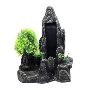 Landscape Mountain Landscape Fish Tanks Decorations for Aquariums Terrarium Shrimp Waterfall Large Tree Ornaments