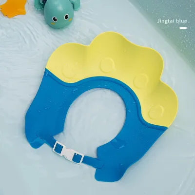 VREN Safe Shampoo Shower Adjustable Bathing 3D Bath Protect Cap Hat for Baby Wash Hair Shield Bebes Children Bathing Shower Cap Hat Kids