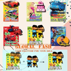 Amplop lebaran idul fitri 3D / angpao idul fitri / amplop karakter 3D