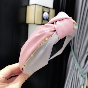Korean Version of The Headband Two-color Knotted Head Bands Fashion Sports Go Out Wear Hair Band for Wash Face Hair Accessories