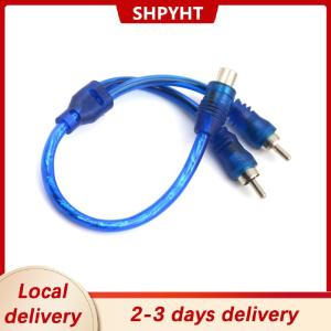 [COD] SHPYHT Local delivery Ship within 24 hours 1 RCA Female To 2 Male Splitter Stereo Audio Y Adapter Cable Wire Connector