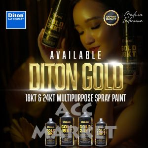 Pilox Diton Metallic Gold 18KT 24KT Emas Pilok Pylox