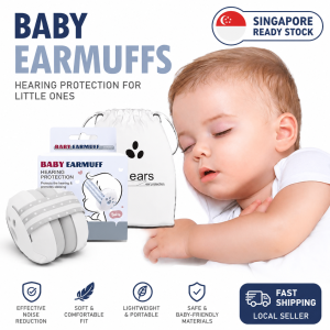 【SG Ready Stock】Baby Earmuffs Noise Reduction Hearing Protection Infant Sleep / Soft Noise Reduction