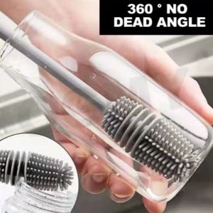 Silicone Bottle Brush Bottle Cleaning Brush with Long Handle Water Bottles Cleaner