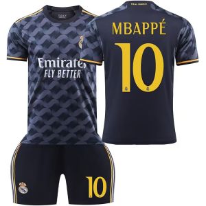 2324 Áo đấu Real Madrid Mbappe số 10 sân nhà và sân khách Ronaldo bộ đồ thể thao tay ngắn bóng đá La Liga