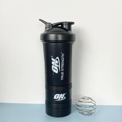 Large Capacity 1 Liter and 450ml with Compartment ON Protein Shaker