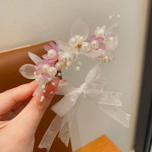 Bando Anak Dan Dewasa Bunga Mutiara Princess Korean Style Cantik Bando Mahkota Bunga