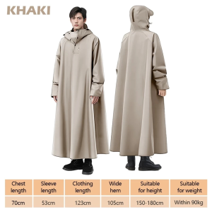 【VIDKHSY Store】Thickened Waterproof Motorcycle Raincoat Durable Riding Raincoat Men & Women All-Weather Protection Rain Gear  for Rainy Season One Size