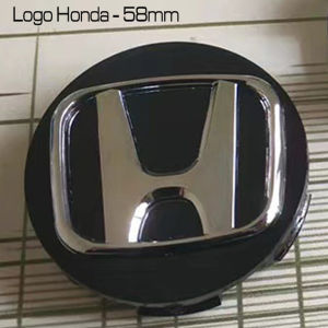 Logo mâm xe Honda chụp mâm chụp Lazang xe Honda đường kính 58mm (Màu đen). Honda58