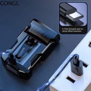 GONGL Super Bright Rotatable Flashlight LED Display 550LM Keychain  Flashlight Portable Tail  Torch Hat Clip Light Camping Fishing Walking