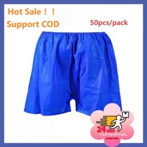 Disposable Boxer 50pcs/pack Non-woven Blue Color Spa Travel Reflexology Foot Bath ( Free Size)