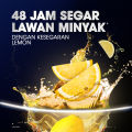 CLEAR Shampoo Anti Ketombe Lemon Bersih & Segar, Kesegaran Tahan Lama 48 Jam dan Lawan Minyak dengan 10x super vitamin - 300 ml. 
