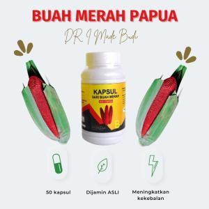 {\n \"article\": \" Sari Buah Merah Papua Kemasan Kapsul (50 Kapsul) Dr. I Made Budi Papua