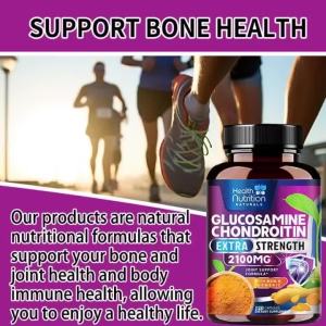 Glucosamine Chondroitin Extra Strength 2100 Mg - Relieves Joint Pain and Supports Joint Mobility Strength and Comfort