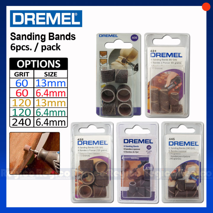 Dremel 48-Piece Sanding Band Kit - 60, 120, 240 Grit For Rotary Tools