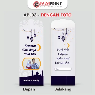 ISI 12 PCS AMLPOP LEBARAN IDUL FITRI 2026 PAKE NAMA & FOTO SENDIRI UKURAN UANG TANPA LIPAT