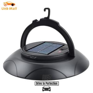 [UEB Mall] Hanging Camping Lantern Rechargeable Solar Tent Lamp 3 Light Modes for Outdoor Indoor Home Shed Garden