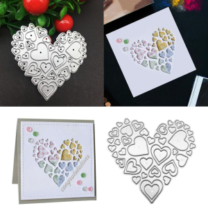 Love Heart Metal Cutting Dies DIY Craft Carbon Steel Embossing Template Stencil Scrapbooking for Die Cuts Mold