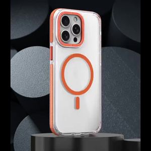 iPhone 17 Pro Max Transparent Magnetic Phone Case iPhone 16/15/14 Ultra-Thin Anti-Drop Protection Case