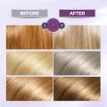 Karseell maca power Purple Hair Mask Professional Neutralizes Brass & Yellow Tones For Blonde Silver Gray Highlighted Hair 16.90 oz 500ml. 