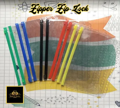 ZIPPER ZIP LOCK BINDER MULTIHOLES POCKET TRANSPARAN A5 (20RING) B5 (26RING) A6 (6RING)