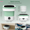 12L Portable Foldable Mini Washing Machine with Spin Dry Basket Compact Washer Travel, Dorm, Camping, 3 Smart Wash Modes. 