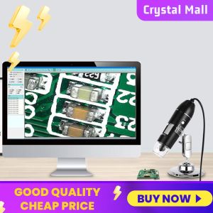 COD [Free Shipping] Professional LED Digital Microscope 500X 1000X 1600X with Camera for Laboratory and Industrial Inspection