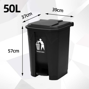 20/30/50/80/100/120/240L Plastic Garbage bin Industrial Large Trash Can With Pedal Recycle Bin WIth Cover