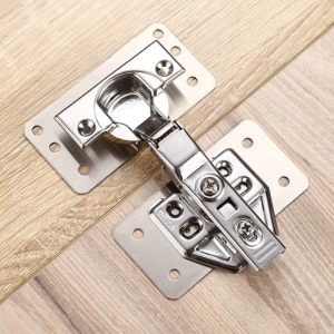 Cabinet Hinges Repair Plate Stainless Steel Hinge Repair Brackets Kit Kitchen Cupboard Fixing Screws for Door Furniture
