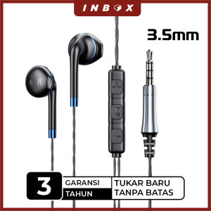 INBOX JY-111 Earphone 3.5mm Ultra Bass HD Audio Stereo Microphone Headphone Headset Handsfree