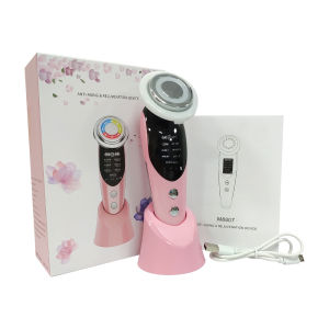 7 in 1 Face Lifting Device EMS RF Microcurrent Skin Rejuvenation Facial Massager Light Therapy Anti Aging Wrinkle Beauty tool