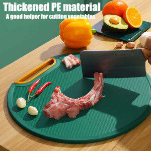 29cm PE Chopping Cutting Board Moistureproof Anti-Mildew Board for Fruits Meat Vegetables Round