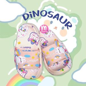 รองเท้าแตะเด็ก Unicorn&Dinosaur 5018 ลายนูน น่ารัก รองเท้าเด็ก (SK58)