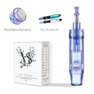 15pcs/box Round Nano Dr Pen A1 Needle Microneedling Cartridges BB glow Accessories