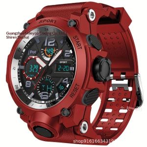 Đồng hồ thể thao phong cách amila cho nam với hiển thị thời gian kép Chronograph không thấm nước và chức năng đèn ban đêm