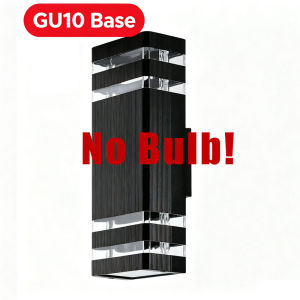 JACKSUN Wall Light Decoration Outdoor Square Wall Lamp Waterproof GU10 Replaceable Gate Lights