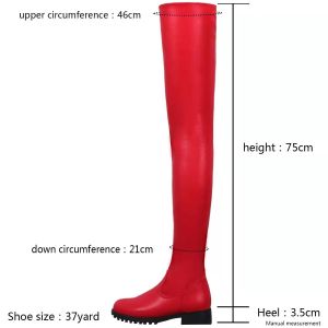 SHUNAICHI Cross-border new large-size knee boots womens European and American round-head fashion boots foreign trade large-size thick-heeled long knight boots