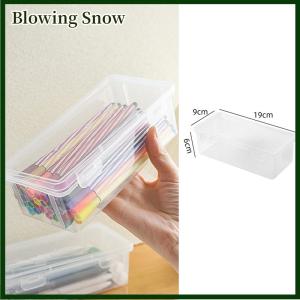 Blowing 1Pcs Pencil Case Box PP Material Transparent Pencil Box Pouch Stationery School Pencil Case Supplies Pencil Storage