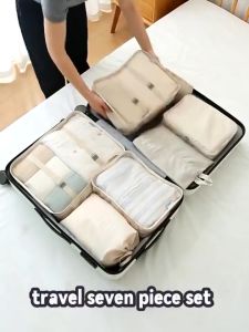 9 in 1 Travel Storage Bag Set  Foldable Waterproof Organizer Pouch for Luggage & Suitcase