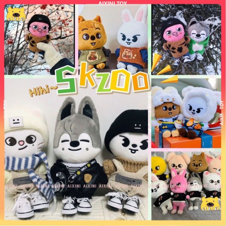 PRETTY】 ✨Stray Kids✨ AIXINI 8.2in(20cm) Skzoo Plush Toys Skz Plushie  Jiniret/Wolf Chan/Leebit/DWAEKKI/Jiniret/HAN Quokka/BbokAri/PuppyM/FoxI.Ny  for