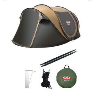 【BLG Mallเต้นท์กางอัตโนมัติ เต็นท์สนาม เต้นท์กลางแจ้ง เต็นท์เดินป่า เต็นท์นอน 2 ประตู สำหรับ 5-8คนสีฟ้า/เขียว tent camping family large easy tent กา