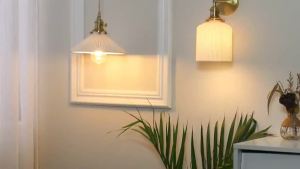 【wuxih】Makan cahaya tergantung cahaya loket cahaya seramik jepun kafe cahaya siling candelier tepi katil candelier kecil