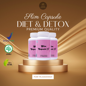 3 PCS - Slim Capsule HFS | Obat Diet Detok Pelangsing Perut BPOM