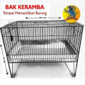 Bak Keramba Tempat Wadah Mandi Burung Murai, Kacer Besi Hitam Tebal. 