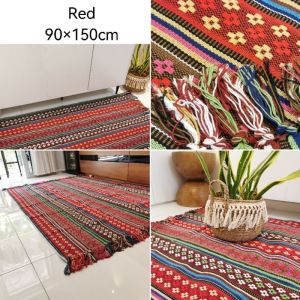DaVee Nordic style cotton mat Tassel Carpet living room mat Entrance Mat bedroom mat Bohemian multi-functional mat