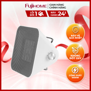 Quạt sưởi gốm để bàn FUJIHOME FH1000 Nhỏ gọn - Làm ấm nhanh - 2 chế độ sưởi - Tiết kiệm điện - Bảo hành toàn quốc