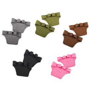 Nonslip Fingerless Weightlifting Glove Palms Protectors Four Finger Fitness Exercise Dumbbells Glove Workout Hand Grip