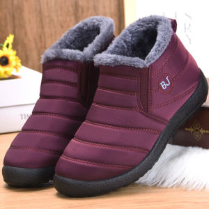 Women Boots Slip On Ankle Boots For 2026 Winter Shoes Women Snow Boots Keep Warm Fur Winter Botas Mujer Black Short Boot Female